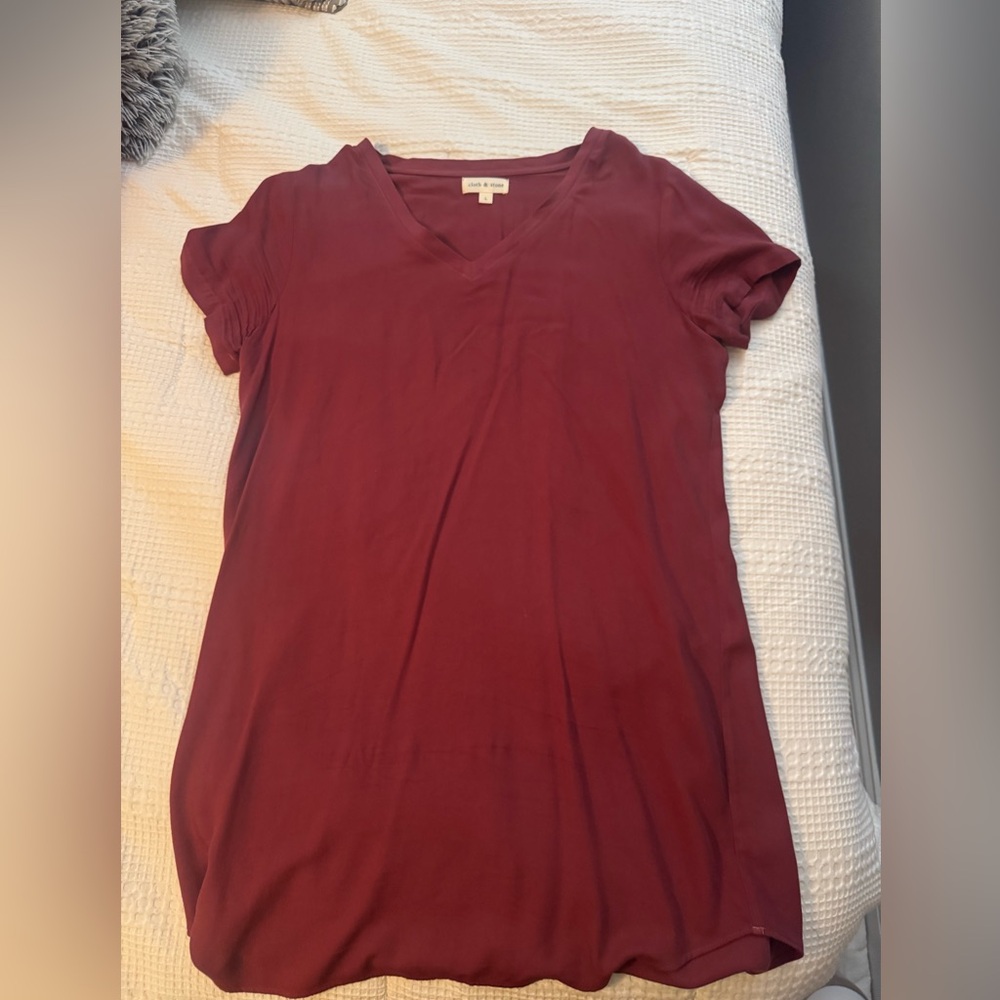 Cloth & Stone Short Sleeve T-Shirt Dress